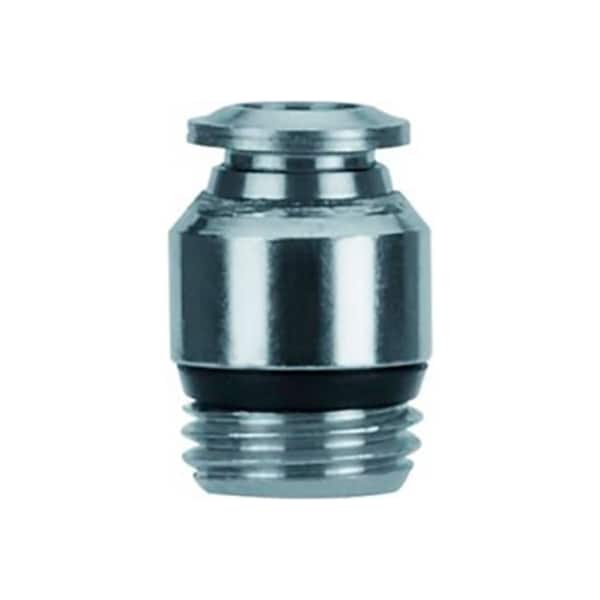 Alpha Technologies Aignep USA Straight Male Stainless Steel 6mm Tube x M5 BSPP 60020-6-M5 - main